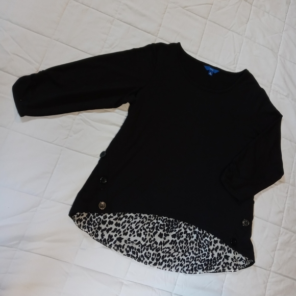 Apt. 9 - Black Knit Top - Picture 1 of 10